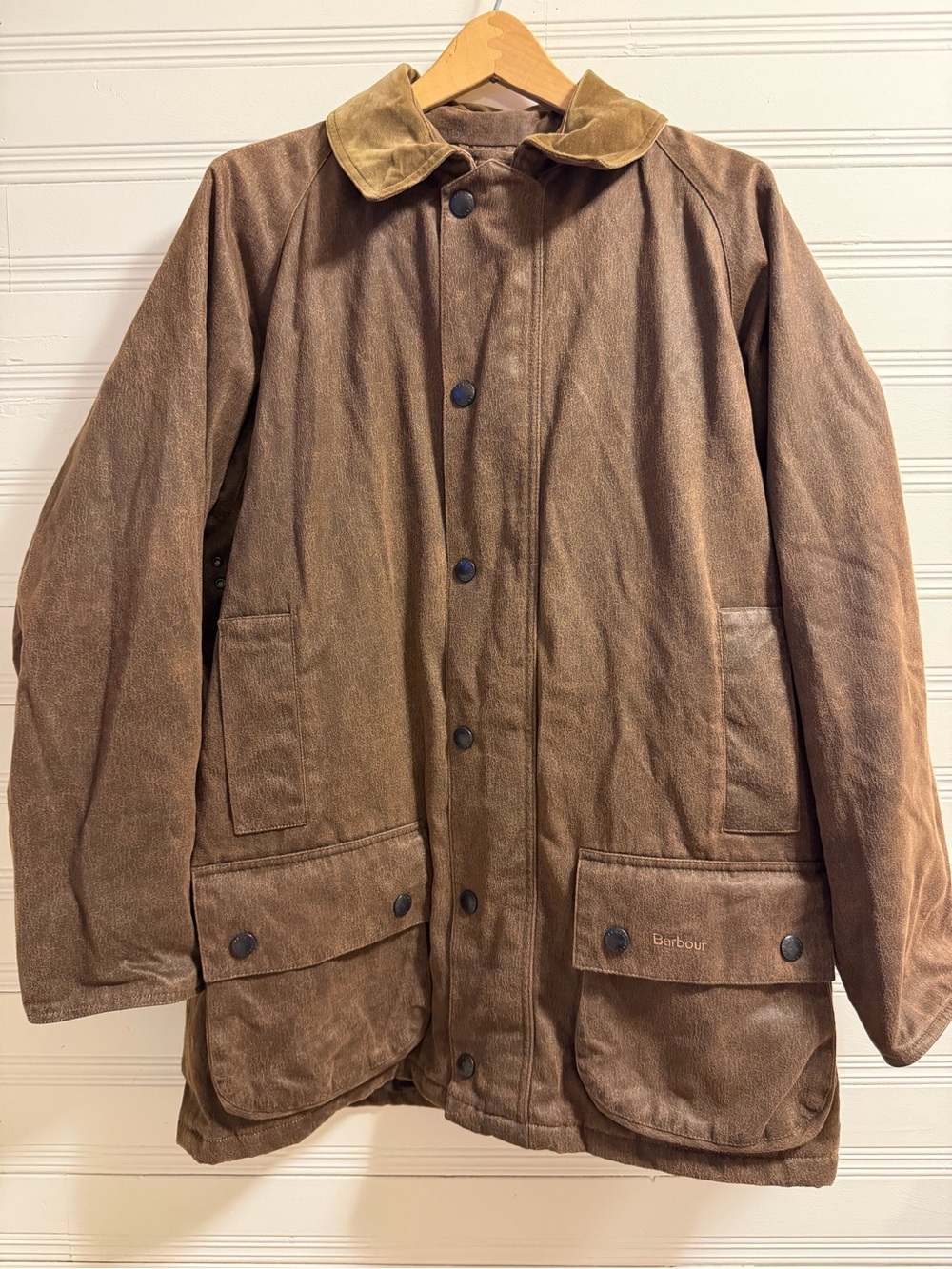 Barbour Weathered Utility Field Jacket Brown Men’s M Waterproof